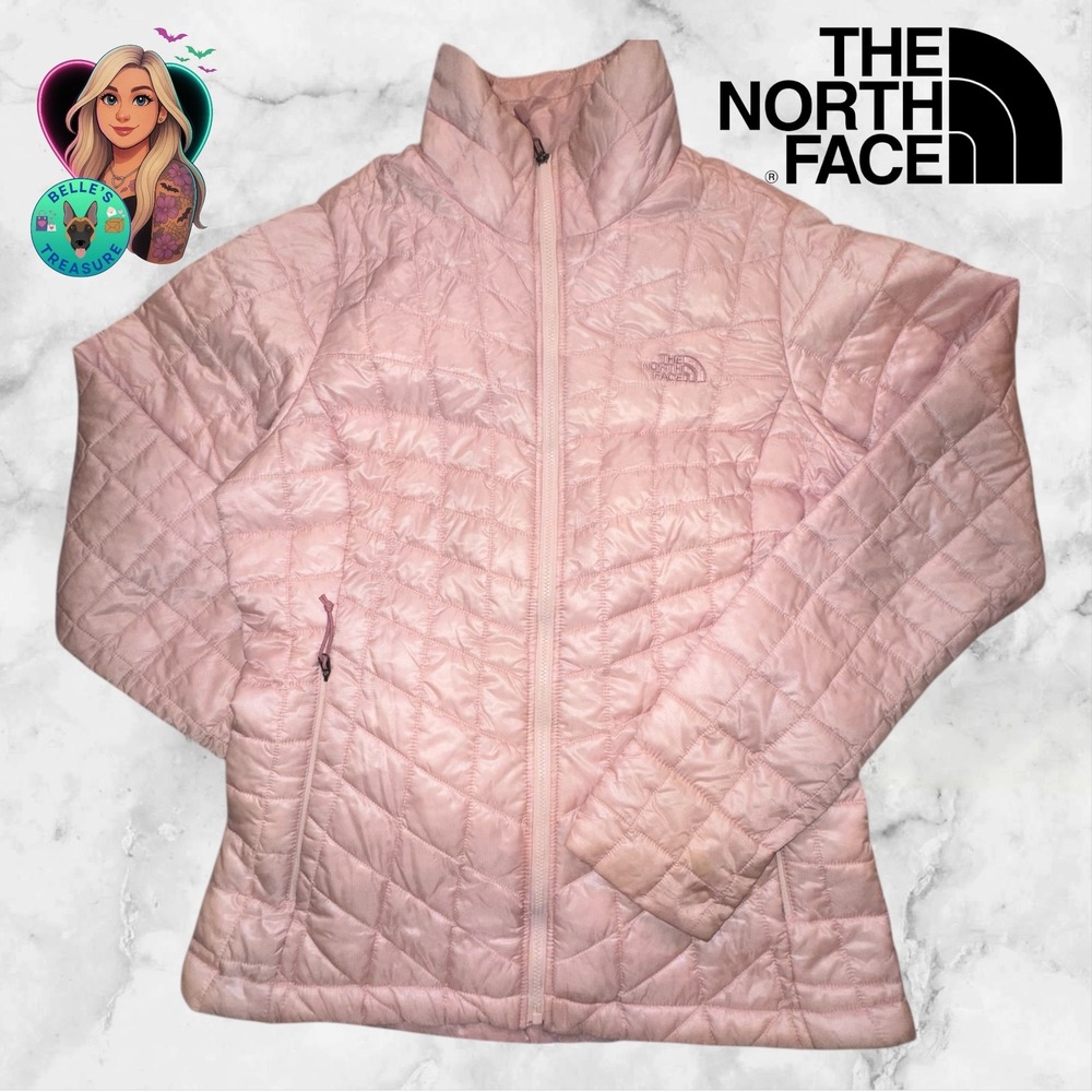 North Face Jacket Women S Blush Pink ThermoBall Eco Down‎ Alternative Insulated